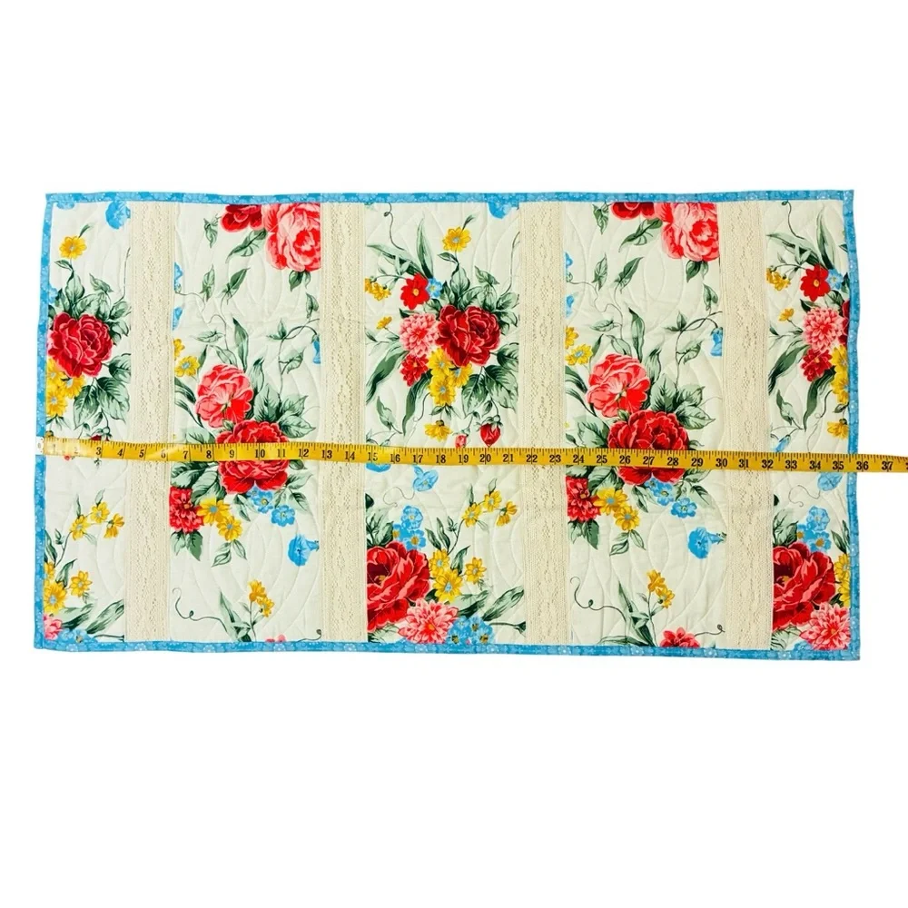 The Pioneer Woman Sweet Rose Quilted Sham Set King Size 2pc NEW Cottagecore